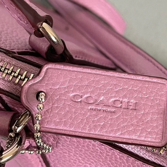 Coach lilac metallic Kelsey mini-satchel/crossbody purse. - Picture 3 of 9